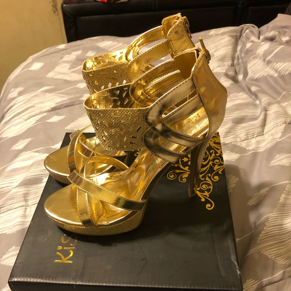 Gold heels